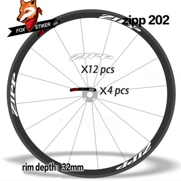 Bicycle Wheels Rim Decal Stickers for ZIPP rim size 24/30/35/38/45/50/55/58/60/76/80/88mm